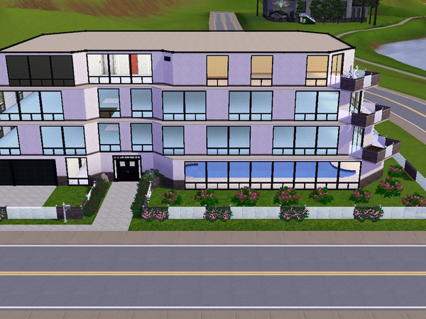 Sims 3 — My first apartment by Edyta1991elk — big flat: 4 bedrooms, kitchen open at living room, 2 bathrooms, 3 balcons.