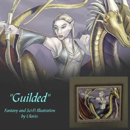 Sims 3 — Guilded by Ulario — Fantasy and Sci-Fi Illustration by Traci "Ulario" Vermeesch-Vezina.