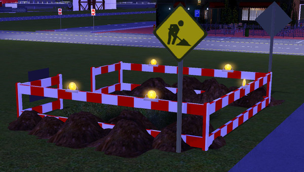 Sims 3 — Flash Warning Light - Under Construction by carlosfilipepedro — Flashing warning light for under construction