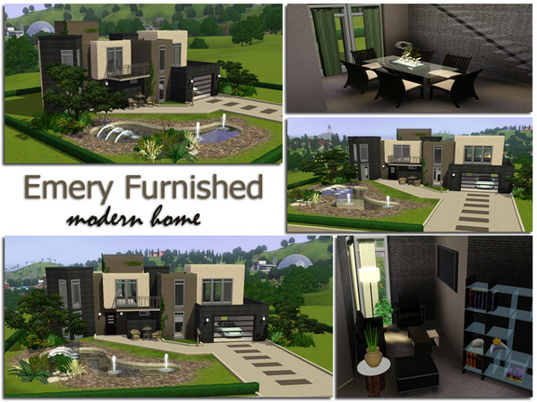 Sims 3 — Emery Furnished by aloleng — 2 bedroom, 1 toilet and bath with powder room on the first floor. Extra rooms can