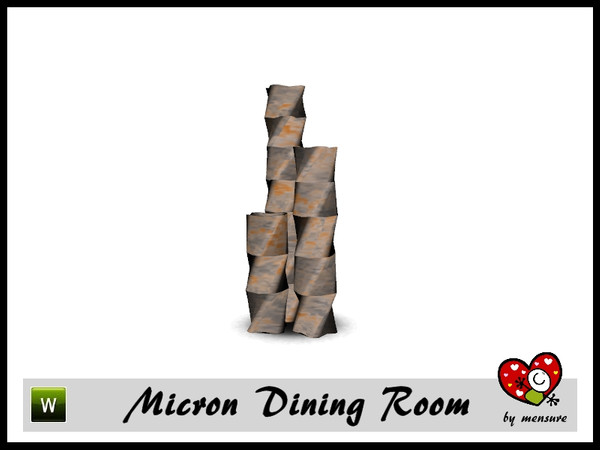Sims 3 — Micron Dining Room_Decor by mensure — Micron Dining Room_Decor by mensure. Recolorable. You can find it under