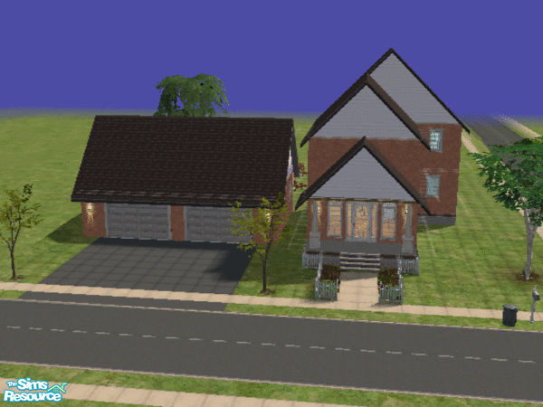 Sims 2 — 44 Amber Ave. by devoted2rusty — This home features 2 bedrooms, 2 1/2 baths, swimming pool, white picket fence