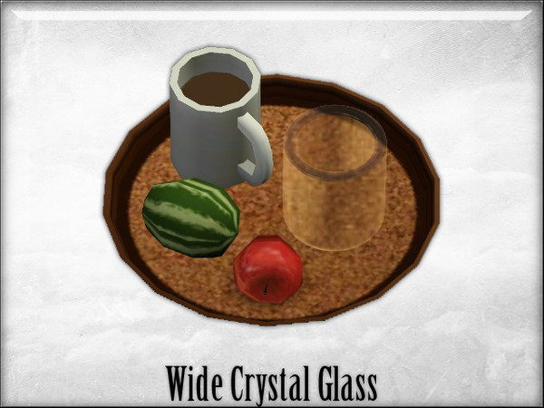 Sims 3 — Wide Crystal Glass by Lushness_Sims — Wide Crystal Glass! :D - One model - Not recolorable You can found it in