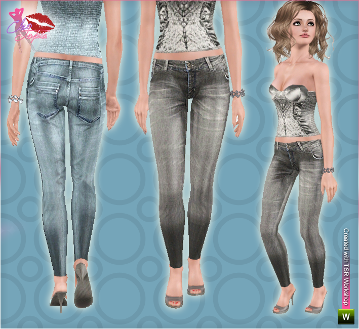 The Sims Resource - Zoey Skinny Jeans
