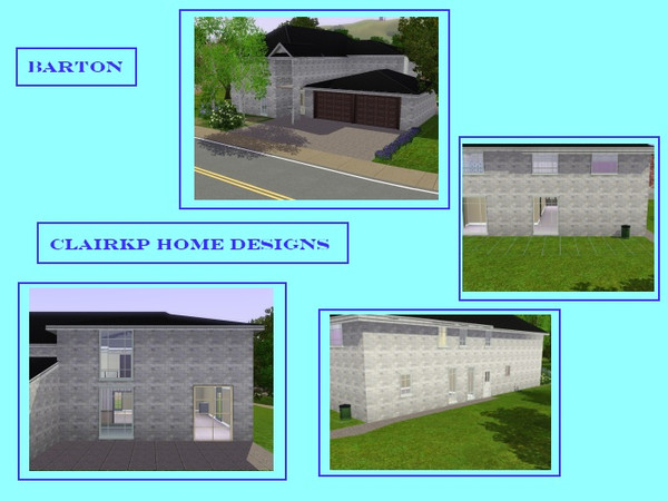 Sims 3 — Barton - unfurnished by clairkp — ClairKP Home Designs proudly presents The Barton Family home comprising of 4