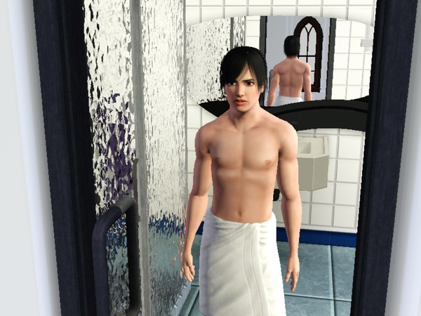 Sims 3 — am Towel Wrap by _aya_ — Now your adult male sims can walk around in just towels on!