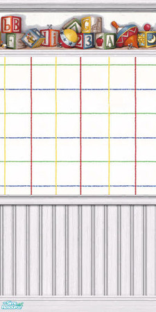 Sims 2 — Nursery Wall by Halfcreek — created by Halfcreek