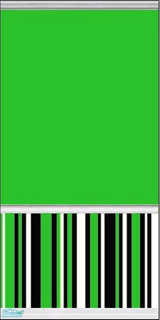 Sims 2 — Bright Green, Black and White GT by Gumby_Girl — 3rd of 3 bright green, black and white striped wallpapers with