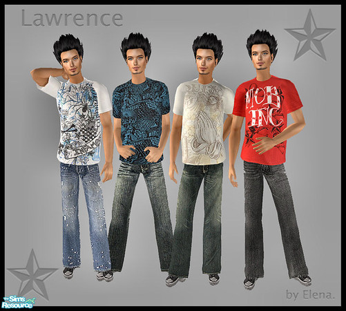 Sims 2 — Lawrence by Elena. — A set for males, no mesh and no EP needed.