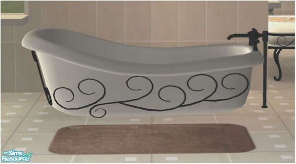 Sims 2 — Romance Bathroom - Bathtub by Elize-37sims — Take a nice long soak i this very romantic bath