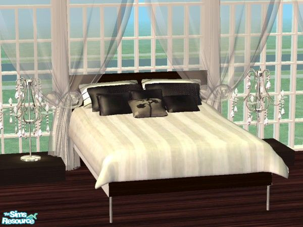 Sims 2 — Once Upon a Bed - winter\'s grey by kibanahnah — Tired of incomfortable and oh-so commun beddings? Craving the