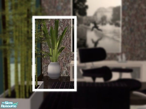 Sims 2 — The Reader\'s Nook - plant by kibanahnah — Cassandre\'s ideal idea of a modern living, an intimate place where