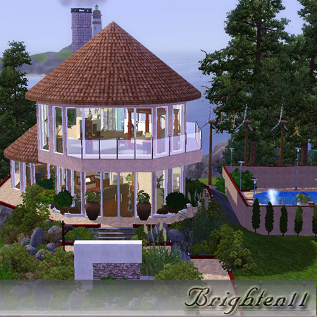 Sims 3 — Boho Eco-Friendly House by Brighten11 — A 2 BR/2 BA modern, made from reclaimed and natural materials. Installed