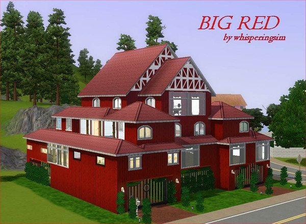 Sims 3 — BIG RED by whisperingsim — Welcome, This once ramshackle, old barn has been handsomely renovated, and is now a