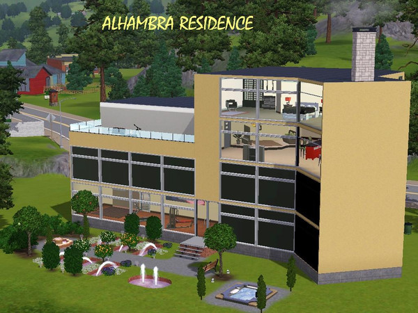 Sims 3 — Alhambra Residence by sfbj552 — Alhambra is a luxuous residence with large two-story lofts. Your apartment