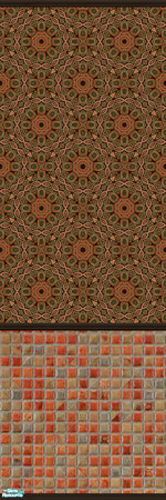 Sims 2 — Orient Express 43 by drouinr — The beauty of these Asian-inspired wall coverings is achieved through the