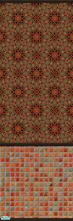 Sims 2 — Orient Express 57 by drouinr — The beauty of these Asian-inspired wall coverings is achieved through the