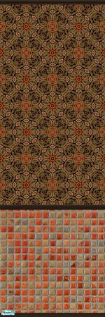 Sims 2 — Orient Express 86 by drouinr — The beauty of these Asian-inspired wall coverings is achieved through the