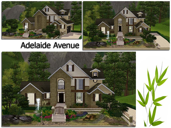 Sims 3 — Adelaide Avenue by aloleng — 3 bedroom, 1 toilet and bath, 1 car garage home with large terrace at the back of