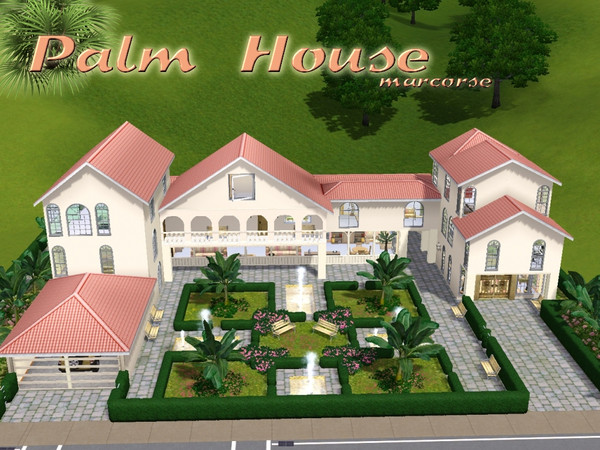 Sims 3 — Palm House by marcorse —  Palm House is attractive and contemporary with a decidedly Spanish influence -