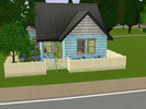 Sims 3 — Little Blue Starter Home by o0nell0o2 — This is a cute starter home perfect for your single sim or sim couple.