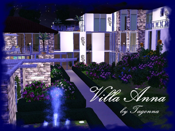 Sims 3 — Villa Anna by Tagonna — Villa Anna is a house full of sunlight, spacious and comfortable. It has 3 stories, 4