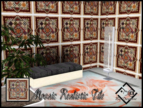 Sims 3 — Mosaic Realistic Tile by Devirose — by Devirose