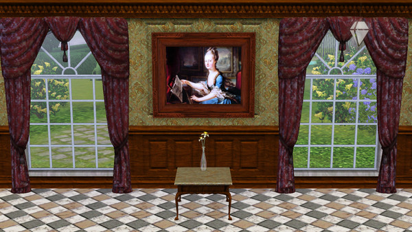 Sims 3 —  Marie Antoinette playing harpsicord by 123valy2 — Young Marie Antoinette