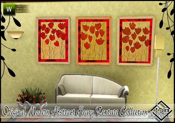 Sims 3 — Original Modern Abstract Heavy Texture Collection by Devirose — Original Modern Abstract Heavy Texture.-Artist