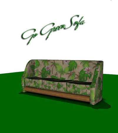 Sims 3 — rpb go green sofa by Dollyhopp — rpb go green sofa 
