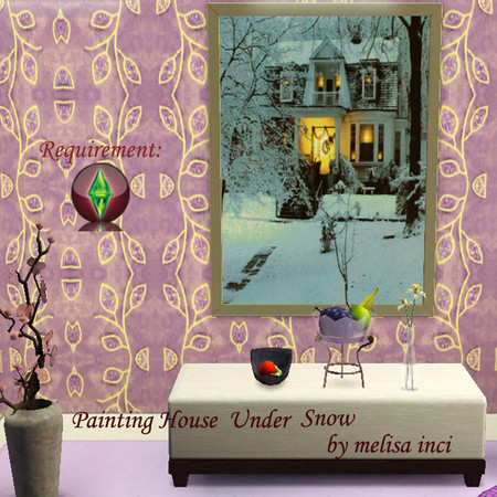 Sims 3 — painting house under snow  by melisa_inci — painting house under snow by melisa inci