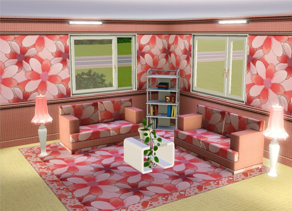Sims 3 — marcorse_candy flowers pattern by marcorse — A pastel coloured, all-overr floral pattern - seemingly made up of