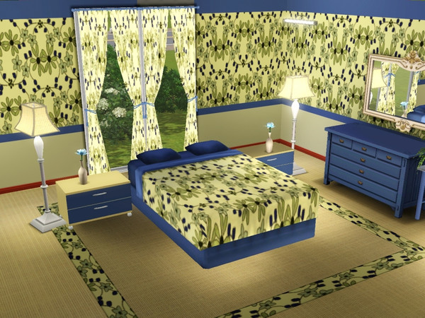 Sims 3 — marcorse_daisy print pattern by marcorse — A neat, repeat pattern featuring daisy floral stencils.