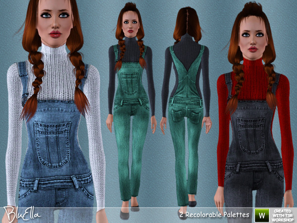 Sims 3 — BluElla - Denim Gardener by BluElla — BluElla - Denim Gardener Mesh: Harmonia09@TSR [Thank you beautiful mesh]