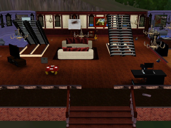 Sims 3 — Castle by Caaje01 — A beautiful castle with two stories, two bedrooms and four bathrooms.