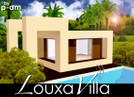 Sims 3 —  Louxa Villa by p-am — Modern little villa... Very Design ! 1 bedroom , 1 bathroom and a kithcen-livingroom lika