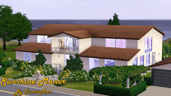 Sims 3 — Sunshine Manor By OumaMea by oumamea — I hope you will enjoy playing this lot. It might not be perfect but my