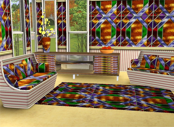 Sims 3 — marcorse_stained glass pattern by marcorse — A glorious, classic stained glass pattern. There is only 1