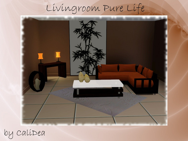 Sims 3 — Livingroom Pure Life by CaliDea — Livingroom with 8 new Meshes.Thats pure Life.