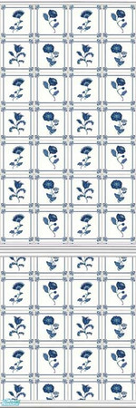 Sims 2 — Deftly Delft - 17 by drouinr — Delftware, or Delft pottery, denotes blue and white pottery made in and around