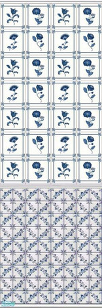 Sims 2 — Deftly Delft - 19 by drouinr — Delftware, or Delft pottery, denotes blue and white pottery made in and around