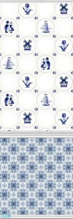 Sims 2 — Deftly Delft - 27 by drouinr — Delftware, or Delft pottery, denotes blue and white pottery made in and around