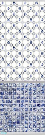 Sims 2 — Deftly Delft - 29 by drouinr — Delftware, or Delft pottery, denotes blue and white pottery made in and around