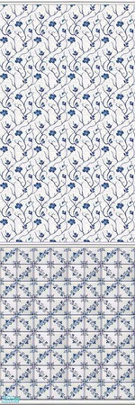 Sims 2 — Deftly Delft - 4 by drouinr — Delftware, or Delft pottery, denotes blue and white pottery made in and around