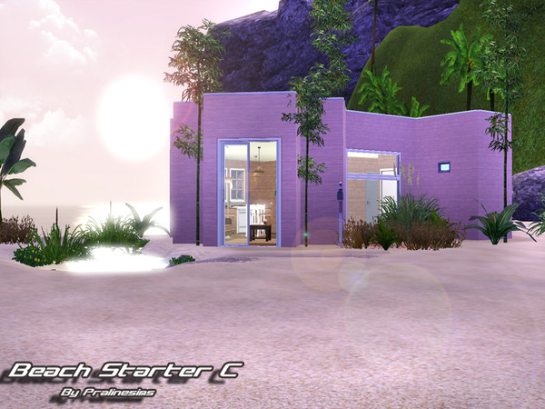 Sims 3 — Beach Starter C  by TSR Archive — Little beach starter home for your simmies. Its fully furnished... It has: