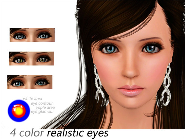 Sims 3 — 4 color realistic eyes  by steadyaccess — for males and females from toddler to elder!:)