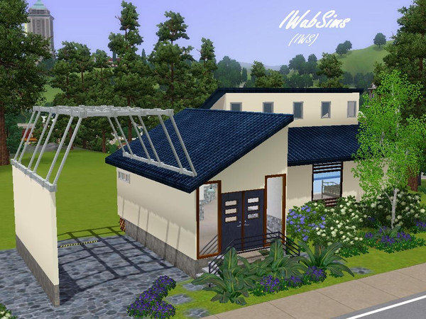 Sims 3 — Modern Starter House by IWubSims — This house is perfect for a starter Sim. It has room for furniture and room