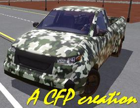 Sims 3 — Military Small Truck Camouflaged by carlosfilipepedro — Small camouflaged military truck by Carlos @ S.I.M.S.
