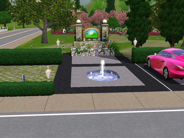 Sims 3 — Cherry Hill Park by gamerchick2566 — Fun for the whole family. Wonderful garden area, A place for the childern