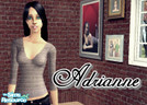 Sims 2 — Adrianne by tusiaczeeek — Adrianne, female with very black hair, light blue eyes and nice personality.